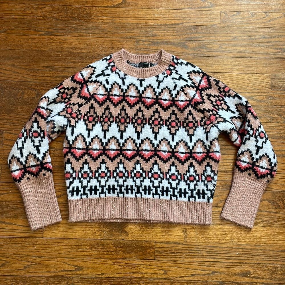 Ann Taylor Fair Isle Jacquard Sweater